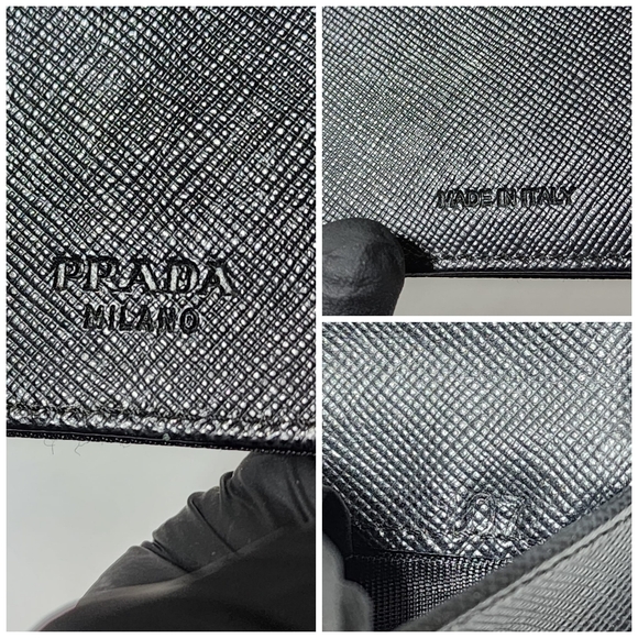 Prada Nylon Compact Wallet Black - Picture 4 of 13